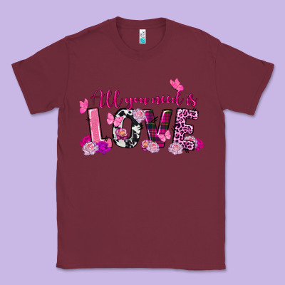 All You Need Is Love Valentine's Day Classic Tee Designed By Fadigitalartstudio