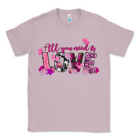 Lilac all you need is love valentine's day Classic Tee - FaDigitalArtStudio