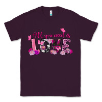 Plum all you need is love valentine's day Classic Tee - FaDigitalArtStudio