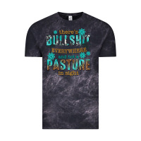 Cloud Black theres bullshit everywhere and not a pasture tbw Vintage Tee - texasbilliewilder