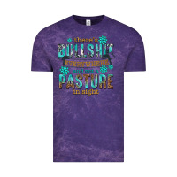 Cloud Purple theres bullshit everywhere and not a pasture tbw Vintage Tee - texasbilliewilder