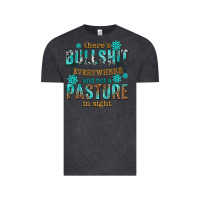 Vintage Black theres bullshit everywhere and not a pasture tbw Vintage Tee - texasbilliewilder