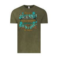 Vintage Olive theres bullshit everywhere and not a pasture tbw Vintage Tee - texasbilliewilder