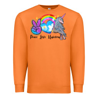 Carrot peace love unicorn Premium Sweatshirt - LillyAllenDesigns