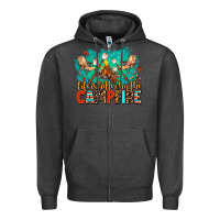 Charcoal Heather life is better by the campfire Zipper Hoodie - AdoDesignShop