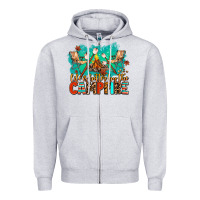 Heather Grey life is better by the campfire Zipper Hoodie - AdoDesignShop