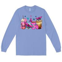 Colony Blue antisocial butterfly coffee cups Long Sleeve Tee - Zillion Design Studio