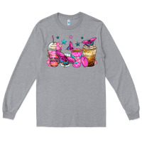 Heather Grey antisocial butterfly coffee cups Long Sleeve Tee - Zillion Design Studio