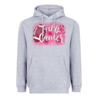 Heather Grey tackle cancer football leopard Heavyweight Hoodie - AdoDesignShop
