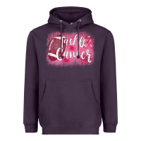 Plum tackle cancer football leopard Heavyweight Hoodie - AdoDesignShop