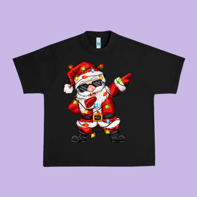 Urban Heavy Tee dabbing santa with christmas lights