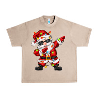 French Oak dabbing santa with christmas lights Urban Heavy Tee - Zillion Design Studio