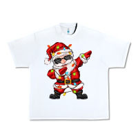 White dabbing santa with christmas lights Urban Heavy Tee - Zillion Design Studio