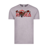Vintage Zinc Valentine's day mama black highland cow Vintage Tee - RanaPortraitStore