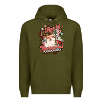 Army Green western howdy christmas Premium Hoodie - MaliasSmallBusiness