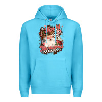 Ocean Blue western howdy christmas Premium Hoodie - MaliasSmallBusiness
