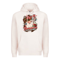 Pale Pink western howdy christmas Premium Hoodie - MaliasSmallBusiness