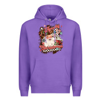 Purple western howdy christmas Premium Hoodie - MaliasSmallBusiness
