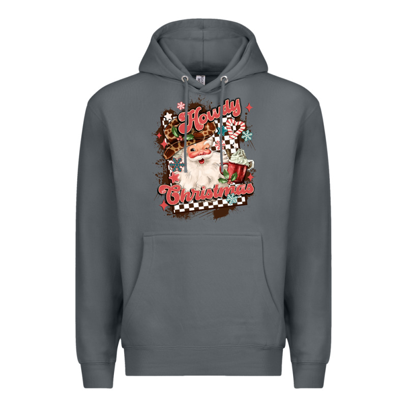 Western Howdy Christmas Premium Hoodie by MaliasSmallBusiness | Teevron