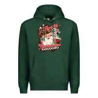 Sports Green western howdy christmas Premium Hoodie - MaliasSmallBusiness