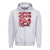 Heather Grey mom bruh Zipper Hoodie - JahusDesignShop