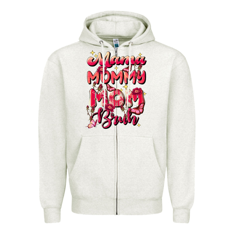 Mom Bruh Zipper Hoodie by JahusDesignShop | Teevron