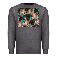 Charcoal Heather suffolk ewe and merino ram sheeps Premium Sweatshirt - BarkalooDesign