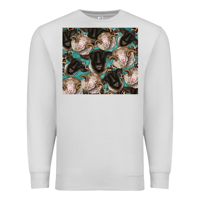 Suffolk Ewe And Merino Ram Sheeps Premium Sweatshirt by BarkalooDesign | Teevron