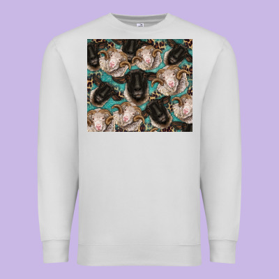 Suffolk Ewe And Merino Ram Sheeps Premium Sweatshirt Designed By Barkaloodesign