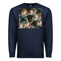 Navy suffolk ewe and merino ram sheeps Premium Sweatshirt - BarkalooDesign