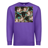 Purple suffolk ewe and merino ram sheeps Premium Sweatshirt - BarkalooDesign