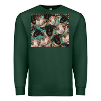 Sports Green suffolk ewe and merino ram sheeps Premium Sweatshirt - BarkalooDesign