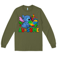 Ausome Stitch Autism Long Sleeve Tee | Teevron