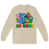 Mushroom ausome stitch autism Long Sleeve Tee - Zillion Design Studio