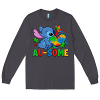 Smoke ausome stitch autism Long Sleeve Tee - Zillion Design Studio