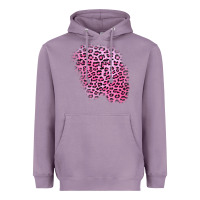 Lavender pink leopard patch Heavyweight Hoodie - AdoDesignShop