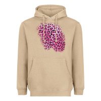 Mushroom pink leopard patch Heavyweight Hoodie - AdoDesignShop