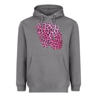 Storm pink leopard patch Heavyweight Hoodie - AdoDesignShop