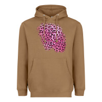 Toasted Coconut pink leopard patch Heavyweight Hoodie - AdoDesignShop