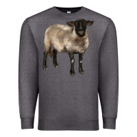 Charcoal Heather suffolk ewe Premium Sweatshirt - BarkalooDesign