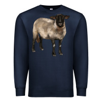 Navy suffolk ewe Premium Sweatshirt - BarkalooDesign