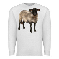 Oatmeal Heather suffolk ewe Premium Sweatshirt - BarkalooDesign