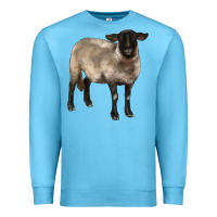 Ocean Blue suffolk ewe Premium Sweatshirt - BarkalooDesign