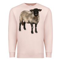 Pale Pink suffolk ewe Premium Sweatshirt - BarkalooDesign