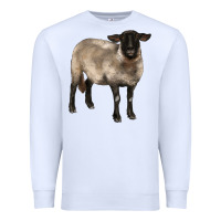White suffolk ewe Premium Sweatshirt - BarkalooDesign