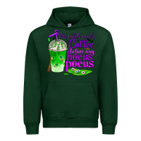 Forest Green this witch needs coffee before any hocus pocus Urban Hoodie - BundleAndBundleShop