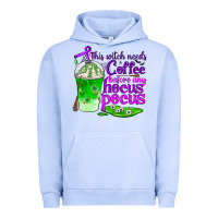 Pigment Grape Ice this witch needs coffee before any hocus pocus Urban Hoodie - BundleAndBundleShop