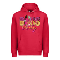 Cardinal boss lady afro woman Premium Hoodie - NancyCooperArtShop