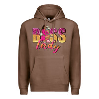 Chestnut boss lady afro woman Premium Hoodie - NancyCooperArtShop