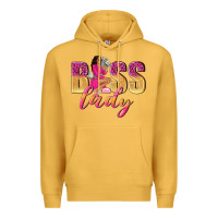 Mustard boss lady afro woman Premium Hoodie - NancyCooperArtShop